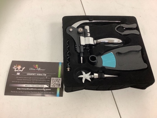 Wine Bottle Opener Set, E-Commerce Return, Sold as is - Lot 707
