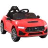 12V Kids Ride-On Car Officially Licensed Ford Mustang w/ Remote, 2 Speeds - Thumbnail 1