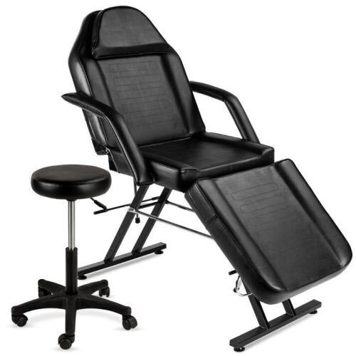 Multipurpose Massage Bed, Spa & Salon Chair w/ Hydraulic Stool - 71in - Lot 95
