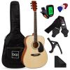 41in Acoustic Guitar Starter Kit w/ Digital Tuner, Padded Case, Picks, Strap - Thumbnail 1