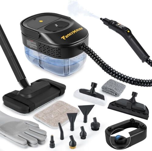 FancyMouse Steam Cleaner, 3-Level Adjustable Handle, 15s Heat-Up, 1500W - Lot 284
