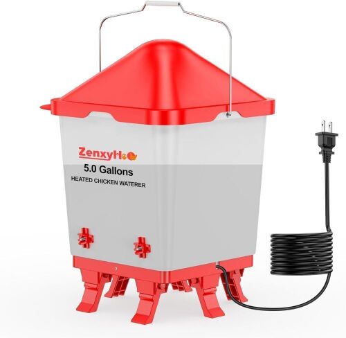 5 Gallons Heated Chicken Waterer Bucket - Lot 385