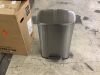 Qualiazero 13 Gal. Stainless Steel Kitchen Trashcan, Step-on, Rectangle - Thumbnail 2