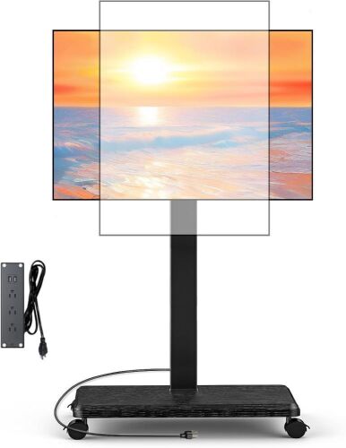 Neothm Rolling TV Stand with Power Outlet for 32-75 Inch TVs - Lot 457