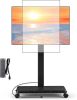 Neothm Rolling TV Stand with Power Outlet for 32-75 Inch TVs - Thumbnail 1