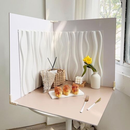 5PCS 8Patterns Large 3D Stereoscopic Photography Background Boards 24x24IN - Lot 571