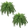 FOREST PRINCE 45" Artificial Boston Ferns, 2 pack - Thumbnail 1
