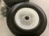 13x5.00-6 Flat Free Tires with 3" Centered Hub, 2 Pack - Thumbnail 3