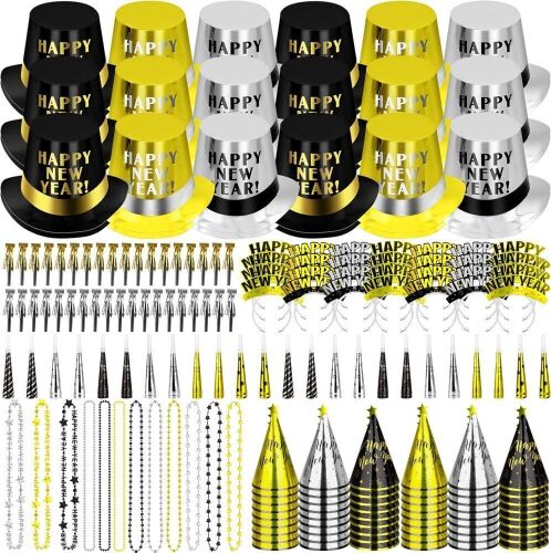 New Years Eve Party Supplies, 200pc - Lot 588