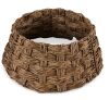 Basket Woven Hyacinth Christmas Holiday Tree Collar - 24in - Thumbnail 1