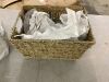 Set of 4 Seagrass Storage Tote Baskets, Laundry Organizer w/ Insert Handles - Thumbnail 2