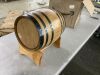 1 Gallon Oak Aging Barrel with Stand- Missing Bung and Spigot - Thumbnail 4
