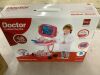 Play Doctor Kit for Kids, Pretend Medical Station Set with Carrying Case, Mobile Cart - Thumbnail 2