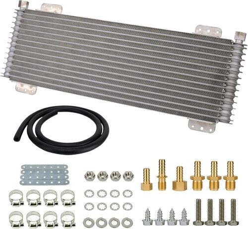 40k Transmission Oil Cooler Kit Low Pressure Drop Trans Cooler Compatible with Heavy Duty 40,000 GVW Max - Lot 761