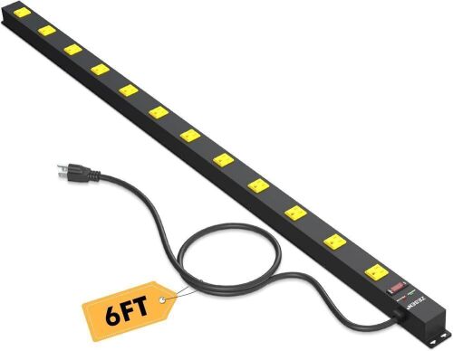 12 Outlet Long Power Strip with 6FT Power Cord - Lot 777