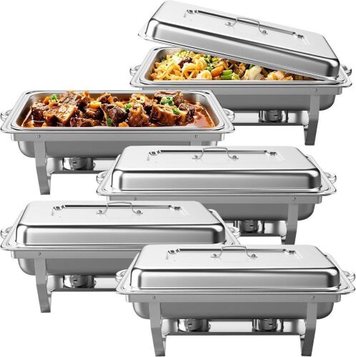 9QT 5 Pack Chafing Dishes for Buffet - Lot 186
