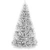 7.5' Unlit Artificial White Spruce Christmas Tree, w/Easy Assembly - Thumbnail 1