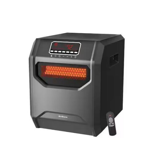 WeWarm Electric 6 Element Infrared Space Heater Black Plastic - Lot 613JF