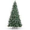 9' Pre-Decorated Christmas Tree w/ Pinecones, Flocked Branch Tips - Thumbnail 1