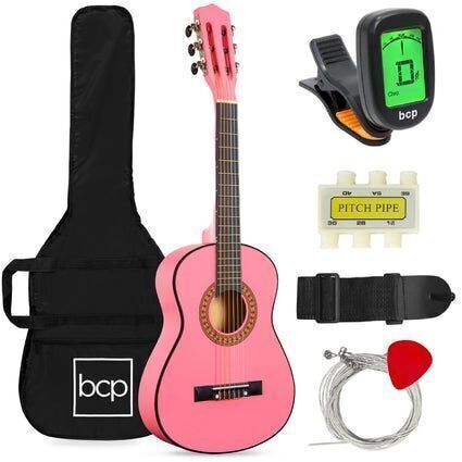 Kids Acoustic Guitar Beginner Starter Kit w/ Carrying Case - 30in - Lot 509