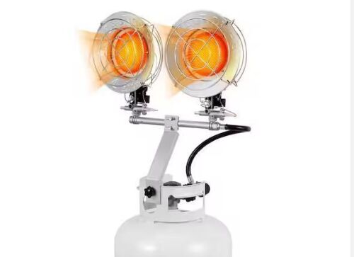 VIVOHOME 30000 BTU Propane Tank Top Portable Patio Heater with Double Head - Lot 315JF