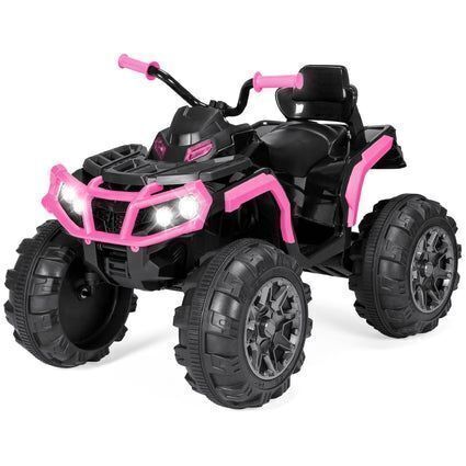 12V Kids Ride-On 4-Wheeler Quad ATV Car w/ 3.7mph Max, Bluetooth, Headlights - Lot 110