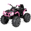 12V Kids Ride-On 4-Wheeler Quad ATV Car w/ 3.7mph Max, Bluetooth, Headlights - Thumbnail 1