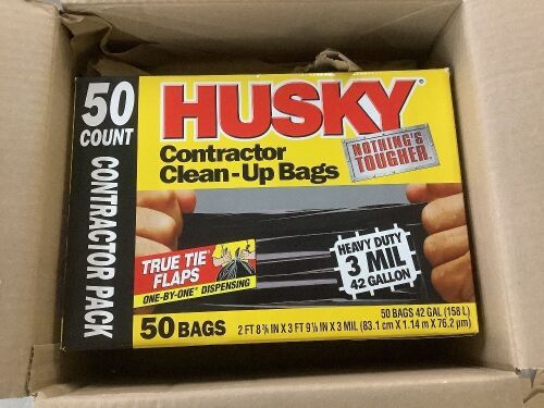 Husky 42 Gal. Contractor Bags (50-Count) - Lot 646JF