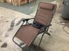 Oversized Padded Zero Gravity Chair, Folding Recliner w/ Headrest, Side Tray - Thumbnail 1