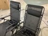 Set of 2 Adjustable Zero Gravity Patio Chair Recliners w/ Cup Holders - Thumbnail 3