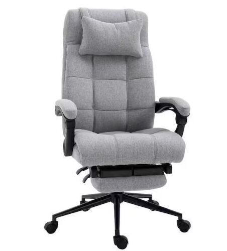 Vinsetto Executive Linen-Feel Fabric Office Chair - Lot 118