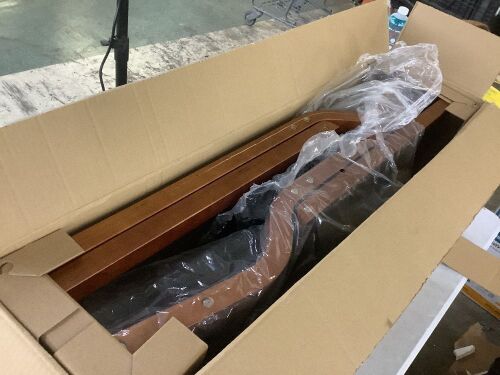 Portable Foldable Wooden Folding Chairs with Leather Cushion, 2 Pack - Damage to 1 Chair - Lot 805JF