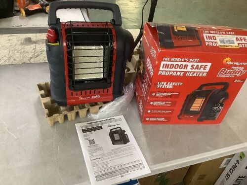 Mr. Heater Portable Buddy 9,000 BTU Radiant Propane Indoor/Outdoor Space Heater - Lot 810JF
