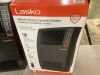 Lasko 1500-Watt 20 in. Black Electric Console Ceramic Space Heater with Tip-Over Switch, Adjustable Louvers, Timer, Remote - Thumbnail 5