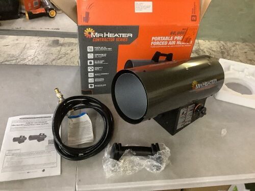 Mr. Heater Contractor Series 60,000 BTU Forced Air Propane Outdoor Space Heater with 10 ft. Hose and Regulator - Lot 816JF