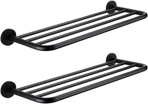 24 Inch Wall Mounted Towel Shelf, 2 pc - Lot 800