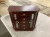 Solid Wood Jewelry Box with 5 Drawers - Thumbnail 2