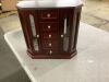 Solid Wood Jewelry Box with 5 Drawers - Thumbnail 3