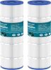 KEEPURE C1200 Pool Filter Cartridge Replacement for CX1200RE, PA120, C-8412, Ultra-B2, FC-1293, Clearwater II 125, 817-0125N, PCCF-125,120 Sq. Ft Cartridge Filter (2, White) - Thumbnail 1