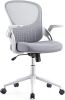Ergonomic Flip-up Arm Home Office Computer Swivel Desk Chair with Wide Seat - Thumbnail 1