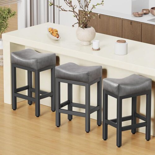 Raynesys 24 Inch Counter Height Bar Stools, Set of 3 - Lot 144