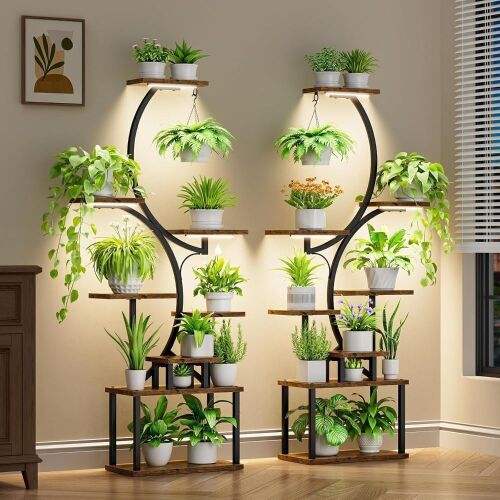 8 Tiered Large S-Shape Plant Stand - Lot 196