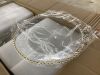 Clear Gold Rimmed Plastic Charger Plates - Thumbnail 2