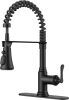 FORIOUS Rustic Black Kitchen Faucet with Pull Down Sprayer - Thumbnail 1
