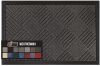 GORILLA GRIP 100% Waterproof All-Season WeatherMax Doormat, 47x35, Gray Diamond - Thumbnail 1