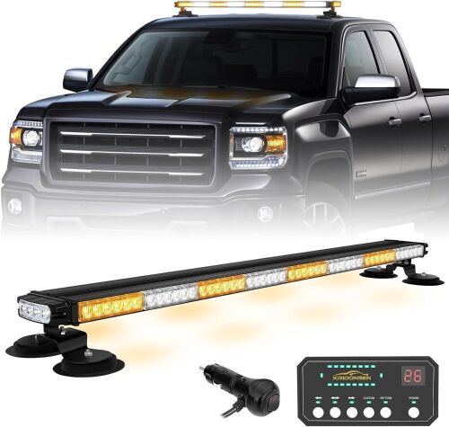 XRIDONSEN 37" 104 LED Roof Top Strobe Light Bar - Lot 249