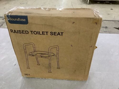 SoundFuse Raised Toilet Seat - Lot 594