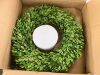 22" Artificial Boxwood Wreath - Thumbnail 1