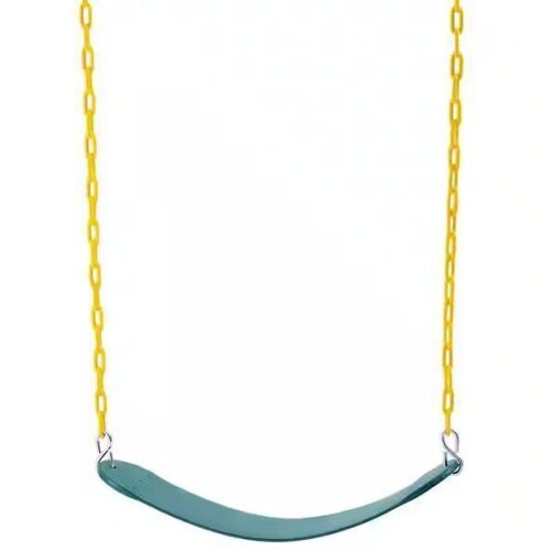 2-Pack Swing Seats, 66 in. Coated Chains with Snap Hooks, 300 lbs. Capacity - Lot 838JF