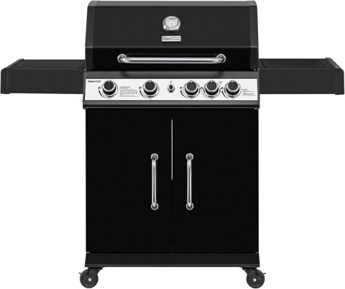 Royal Gourmet 4+1 Burner Propane Gas Grill, Cabinet Style, 49,000 BTU, Black - Lot 9JF